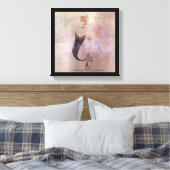 Ballerina Rote Haare Frauen Körper Rosa Rose Gold Leinwanddruck (Insitu (Schlafzimmer))