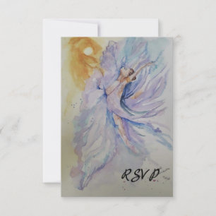 Ballerina RSVP Karte