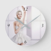 Ballerina Runde Mittelklasseuhr Runde Wanduhr (Vorderseite)