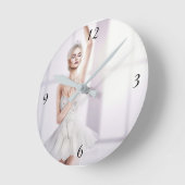 Ballerina Runde Mittelklasseuhr Wanduhr (Winkel)