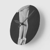 Ballerina Runde Wanduhr (Winkel)