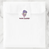 Ballerina Runder Aufkleber (Tasche)