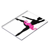 Ballerina-Schnurrbart Notizblock (Linke Seite)