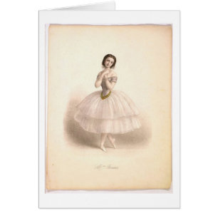 Ballerina-Schönheits-Karte