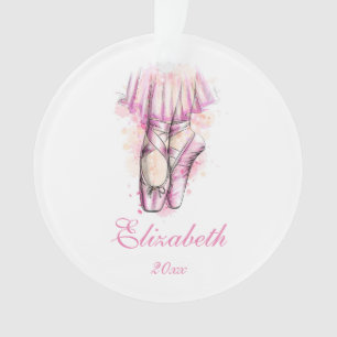 Ballerina Schuhe Weihnachtsbaumschmuck Rosa Ornament