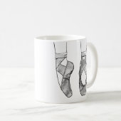 Ballerina Schwarz-Weiß-Ballett Kaffeetasse (VorderseiteRechts)