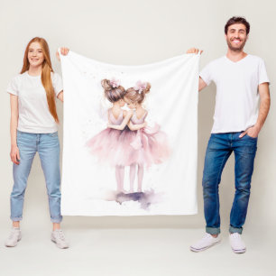Ballerina Schwestern Umarmung des Tessins Fleecedecke