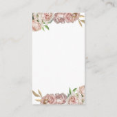 Ballerina Scrunchie Gastgeschenk Card Begleitkarte (Rückseite)