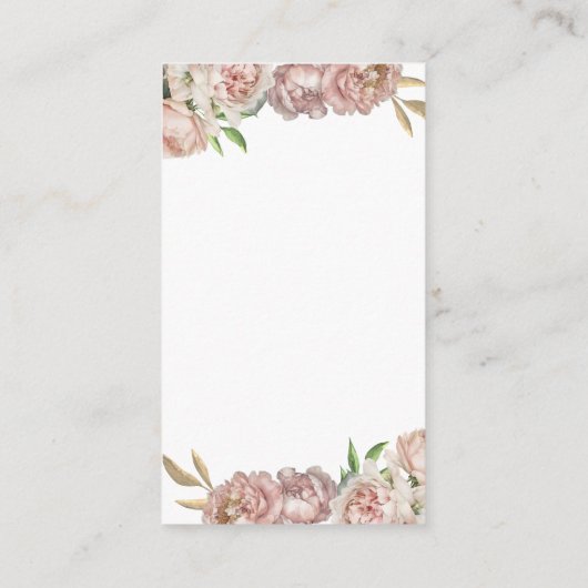 Ballerina Scrunchie Gastgeschenk Card Begleitkarte (Rückseite)