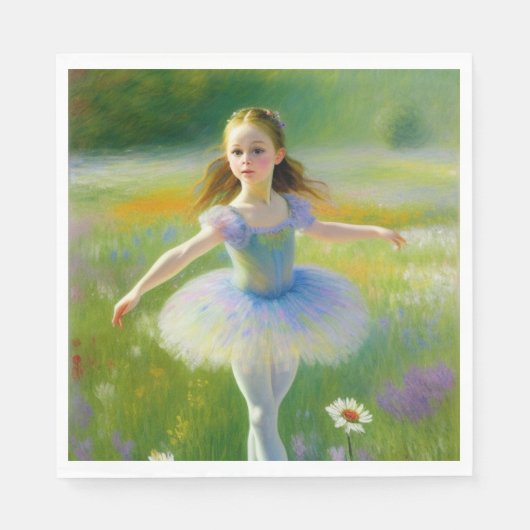 Ballerina Serviette (Vorderseite)