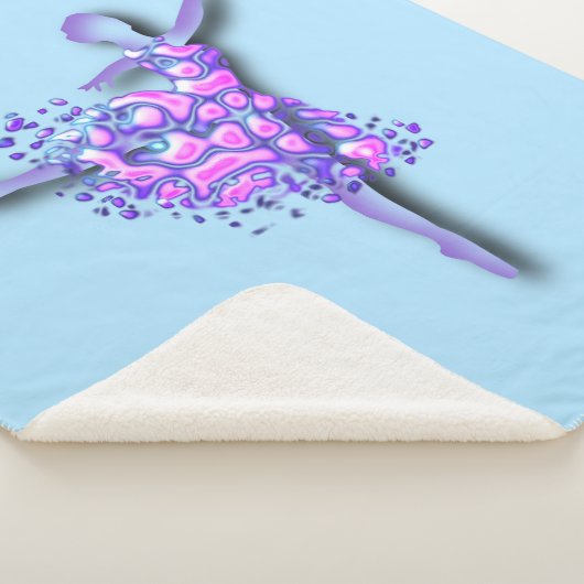 Ballerina Sherpa Blanket Ballett Tänzerin Frau Sherpadecke (3/4)