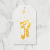 Ballerina Shoes Custom Event in Black Geschenkanhänger (Vorderseite)