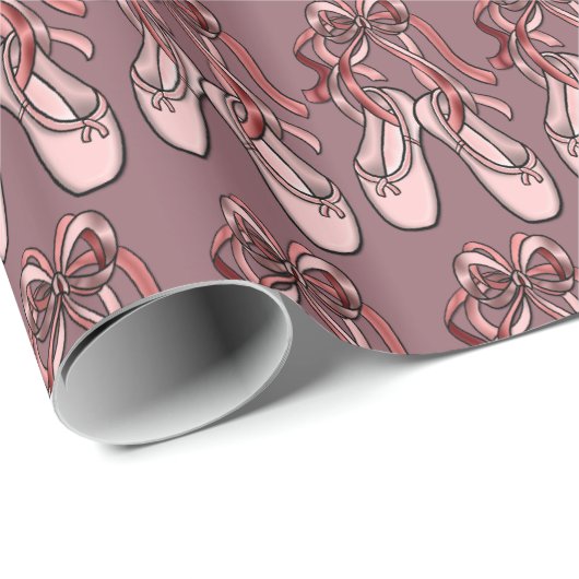 Ballerina Shoes Geschenkpapier (Rolleneckpunkt)