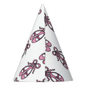 Ballerina Shoes Party Hat White Partyhütchen (Rückseite)