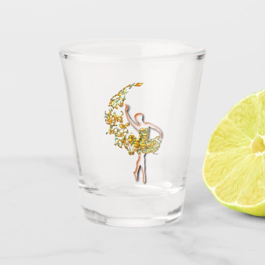 Ballerina Shot Glass Ballett Tanz Schnapsglas (Vorderseite)