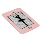 Ballerina Silhouette Ballett Das Leben Magnet (Rechte Seite)