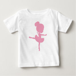 Ballerina-Silhouette, Ballettmädchen, Balletttanz Baby T-shirt