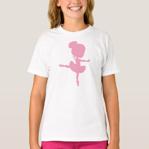 Ballerina-Silhouette, Ballettmädchen, Balletttanz T-Shirt