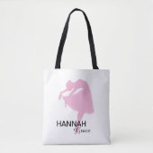 Ballerina Silhouette für Kleine Tänzerin Tasche (Vorderseite)