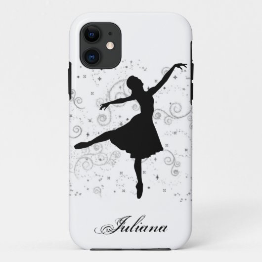 Ballerina-Silhouette iPhone 5 Fall Case-Mate iPhone Hülle (Rückseite)