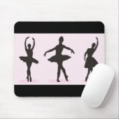 Ballerina Silhouette Mouse Pad Mousepad (Mit Mouse)