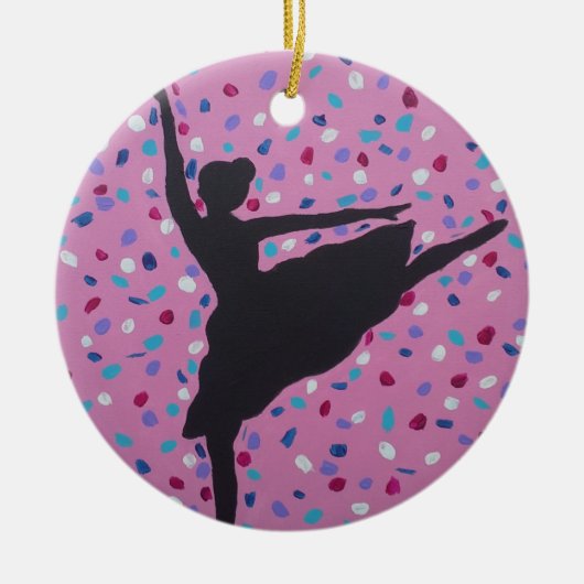 Ballerina Silhouette Ornament (Vorne)