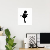 Ballerina Silhouette Poster (Heimbüro)