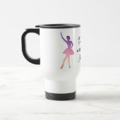 Ballerina Silhouette Rosa lila tanzen Reisebecher (Links)