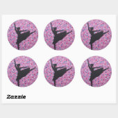 Ballerina Silhouette Stickers (Blatt)