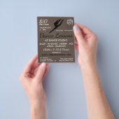 Ballerina Silhouette, Tanzkurse Werbung Flyer (Gruppe)