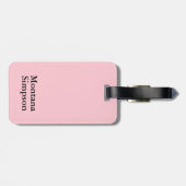 Ballerina-Silhouette WÄHLEN IHRE HINTERGRUND-FARBE Gepäckanhänger (Rückseite horizontal)