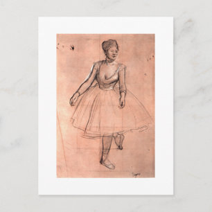 Ballerina-Sketch von Degas hübscher Balletttänzerk Postkarte