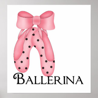 Ballerina Slippers 1 Print Poster