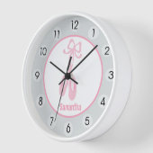 Ballerina Slippers Ballettschuhe Tänzer Pink Gray Uhr (Winkel)