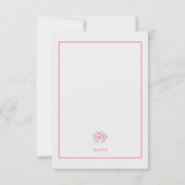 Ballerina Slippers Danke Karte (Rückseite)