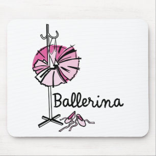 Ballerina Slippers Mouse Pad - Rosa Mousepad