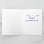 Ballerina Snow Globe Christmas Holiday Card Karte (Innenseite)