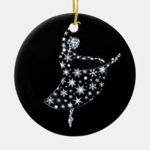 Ballerina Snowflake Ballet Kostüm Wintergarten Keramik Ornament