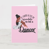 Ballerina Sparkle Feiertagskarte (Vorderseite)