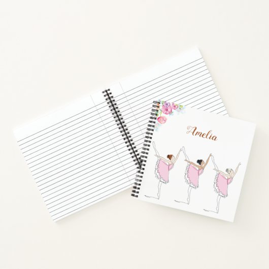 Ballerina Spiral Notebook Notizblock (Innenseite)