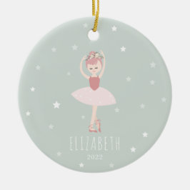 Ballerina Stars Little Girl Keramik Ornament