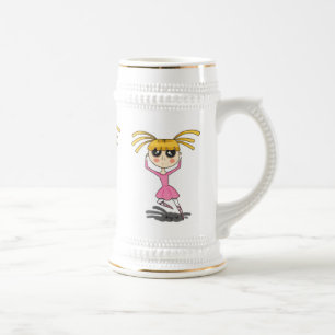 Ballerina Stein Bierglas