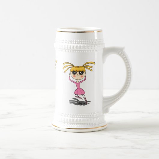 Ballerina Stein Bierglas (Rechts)