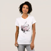 Ballerina Stretching in rosa Tutu T-Shirt (Vorne ganz)