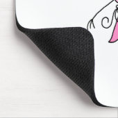 Ballerina-Strichfigur-Fünf-Mauspad Mousepad (Ecke)