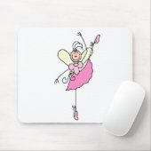 Ballerina-Strichfigur-Fünf-Mauspad Mousepad (Mit Mouse)