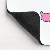 Ballerina-Strichmännchen eins Mousepad (Ecke)