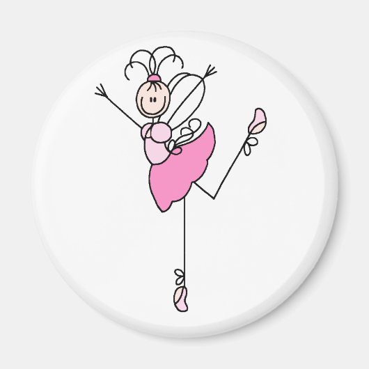 Ballerina Strichmännchen Three Magnet (Vorne)