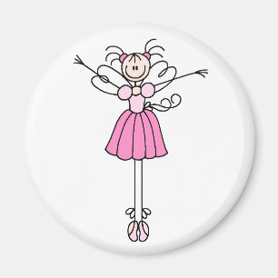 Ballerina Strichmännchen Two Magnet