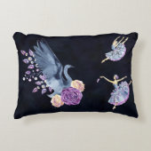 Ballerina Swan Dance Dekokissen (Vorderseite)